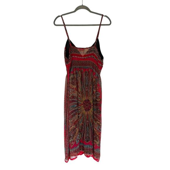 She’s Cool Maxi Y2K Sundress Pink Paisley Size XL Babydoll Beachy Resort Boho - Picture 6 of 13